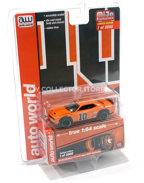Auto World 1:64 Mijo Exclusive 2019 Dodge Challenger SRT Hellcat Custom Orange Limited 3,000 Pieces